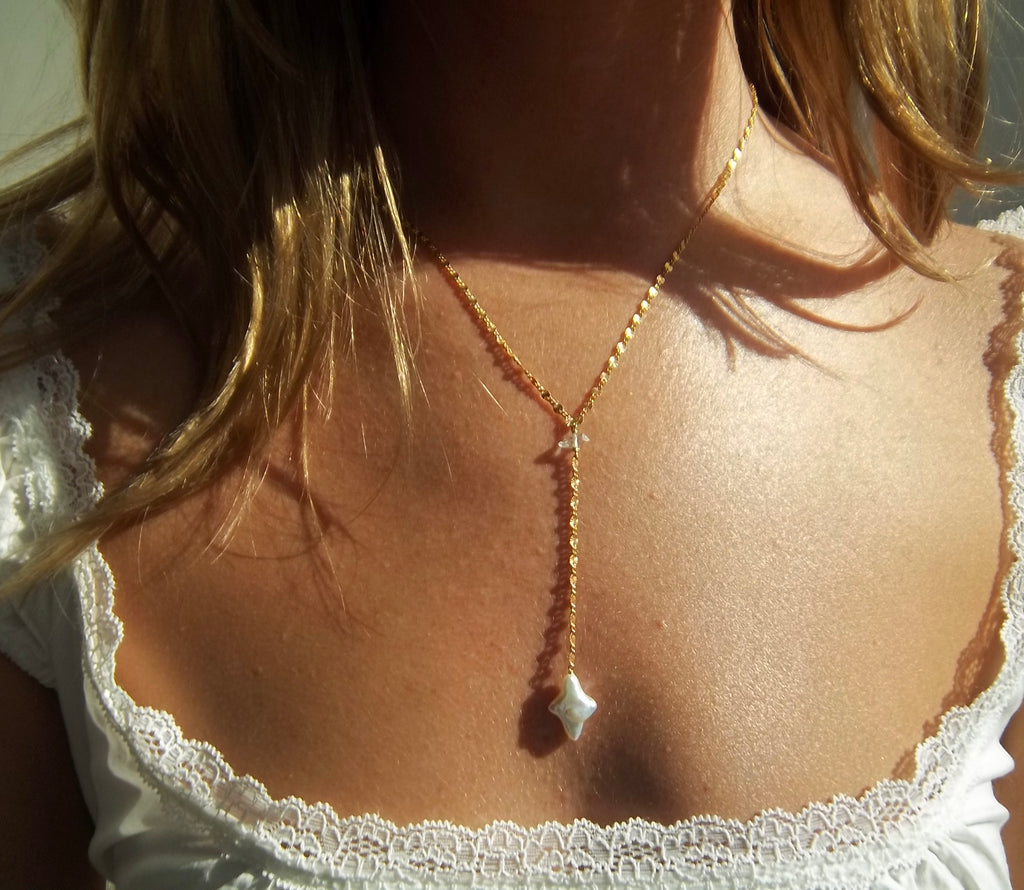 Star Crossed Lariat Necklace