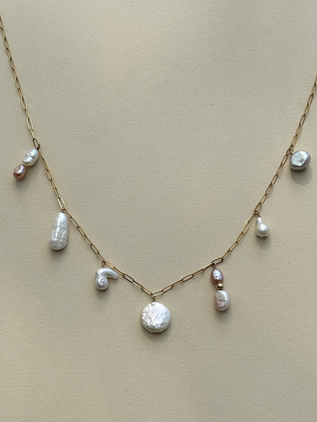 Pearl Charm Necklace