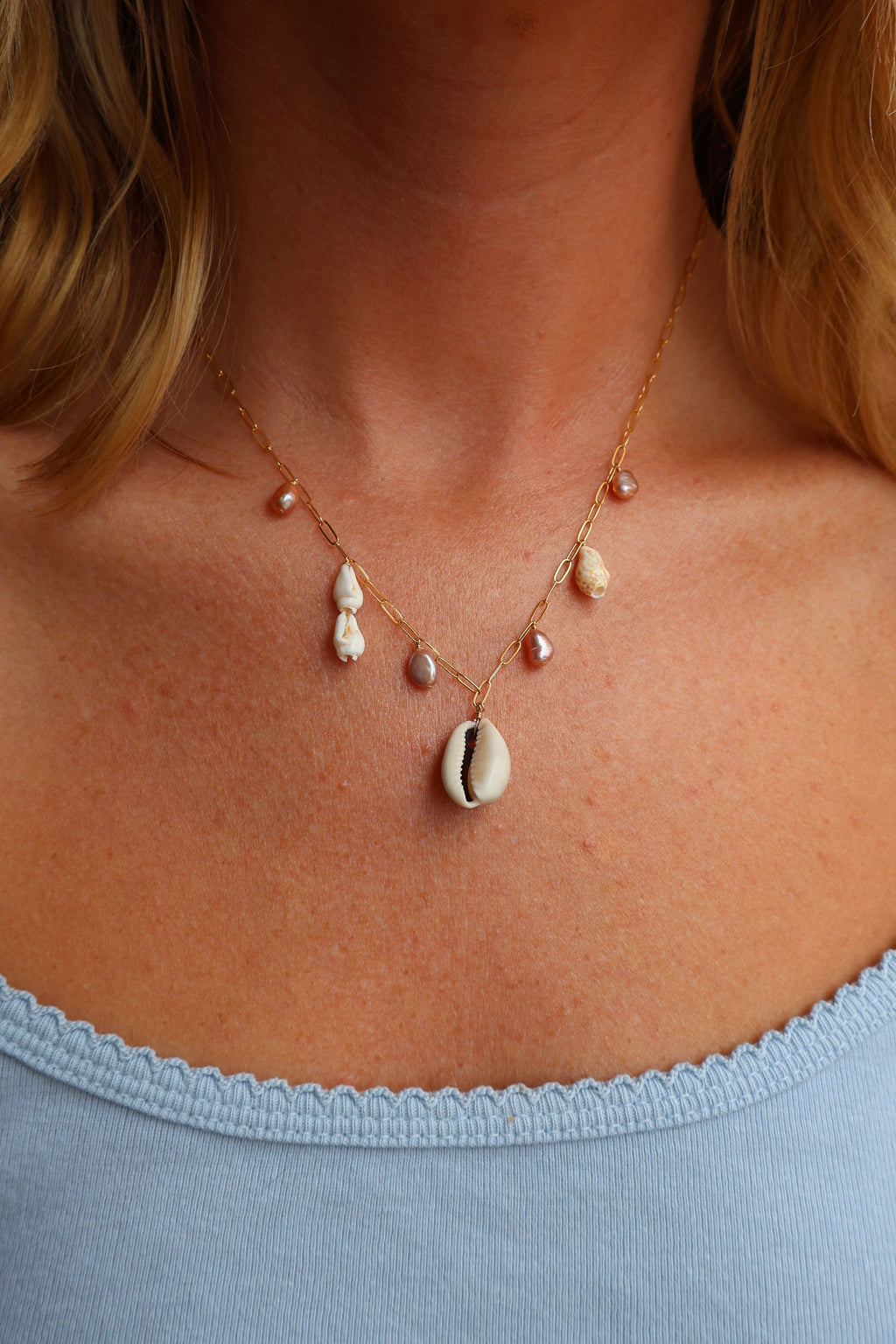 Cowrie Charm Necklace