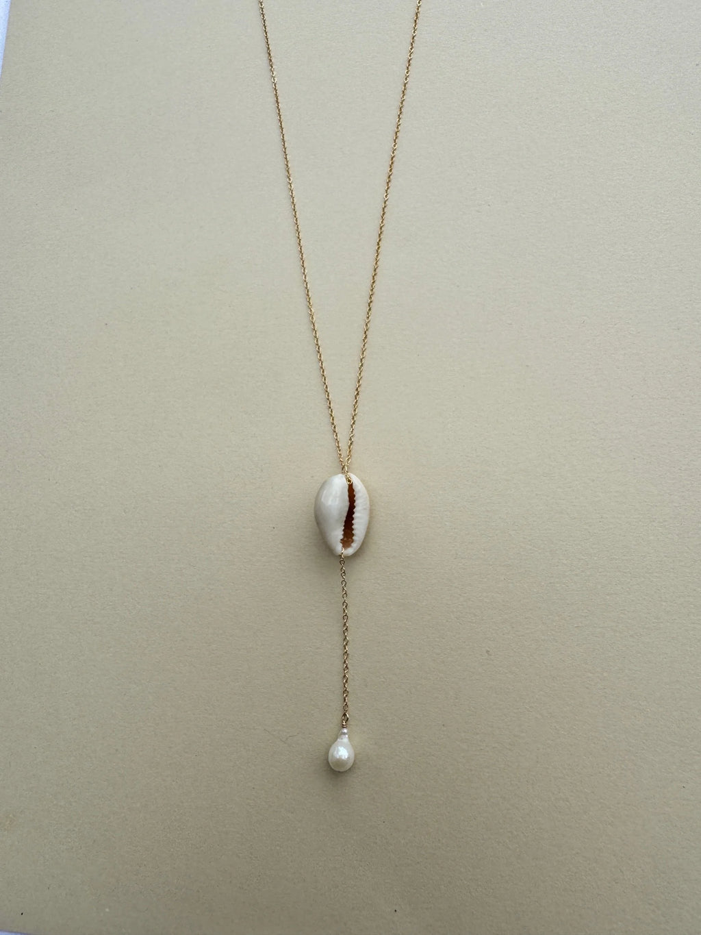 Cowrie Pearl Threader Necklace