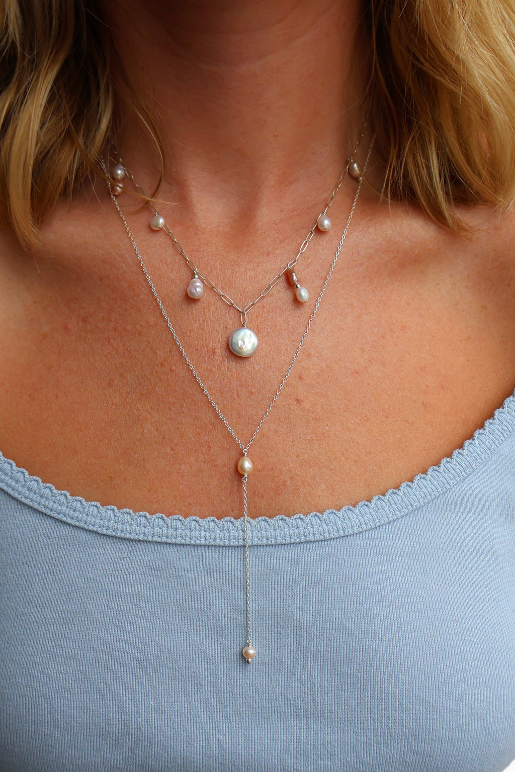 Pearl Charm Necklace
