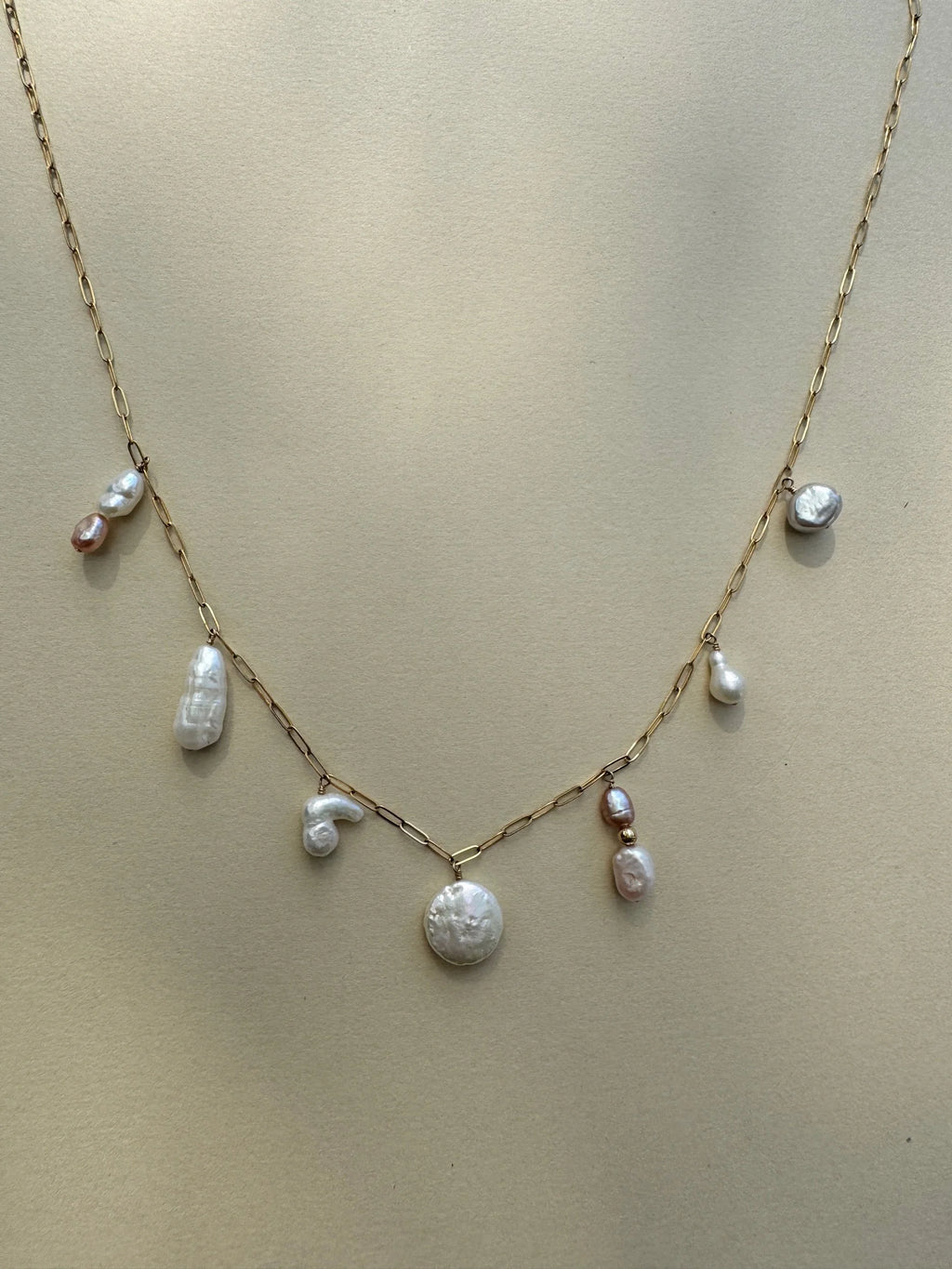 Pearl Charm Necklace