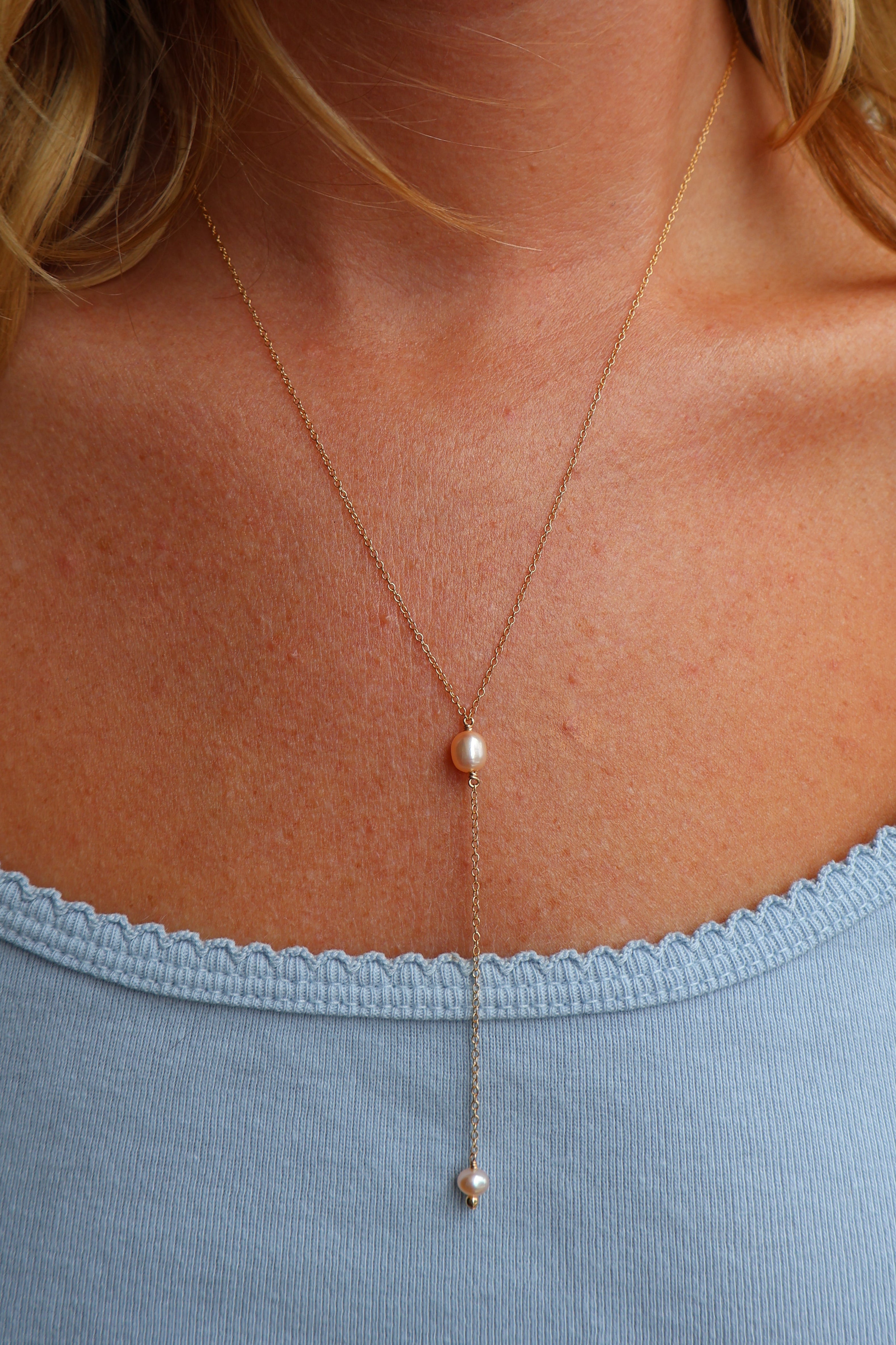 Rosa Lariat Necklace