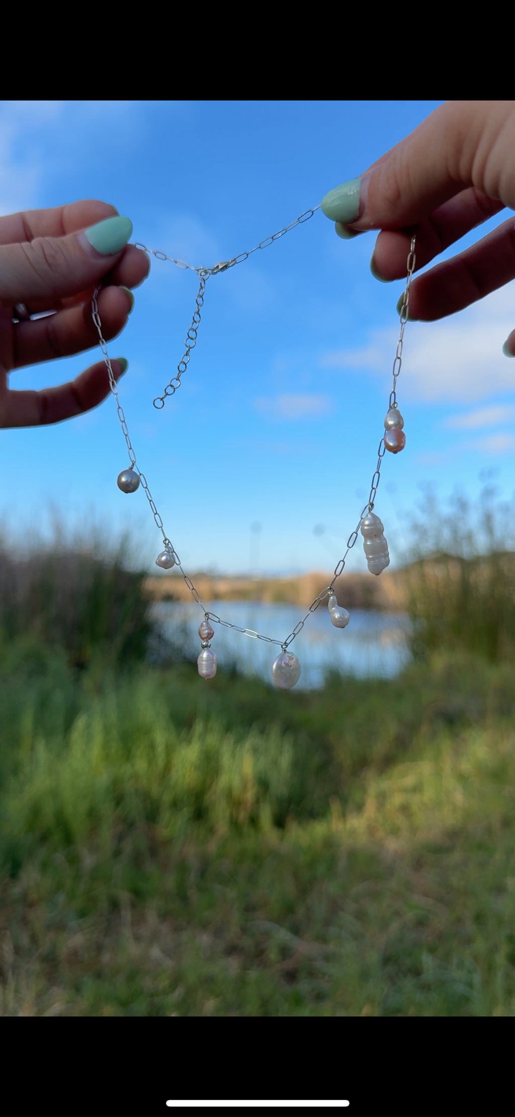 Pearl Charm Necklace