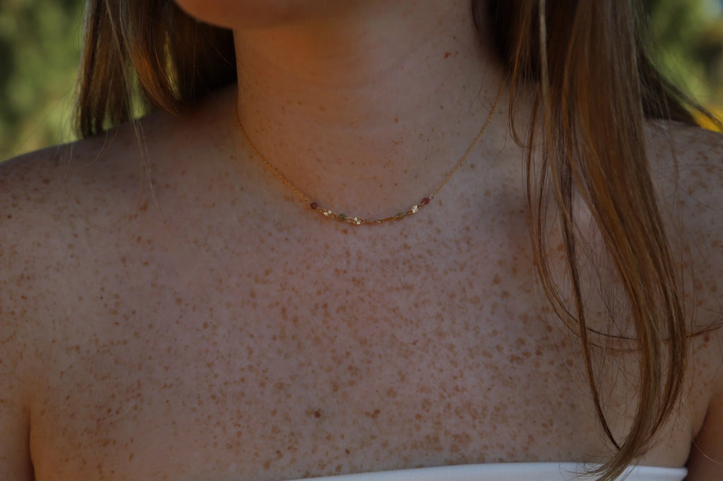 Starburst Birthstone Necklace
