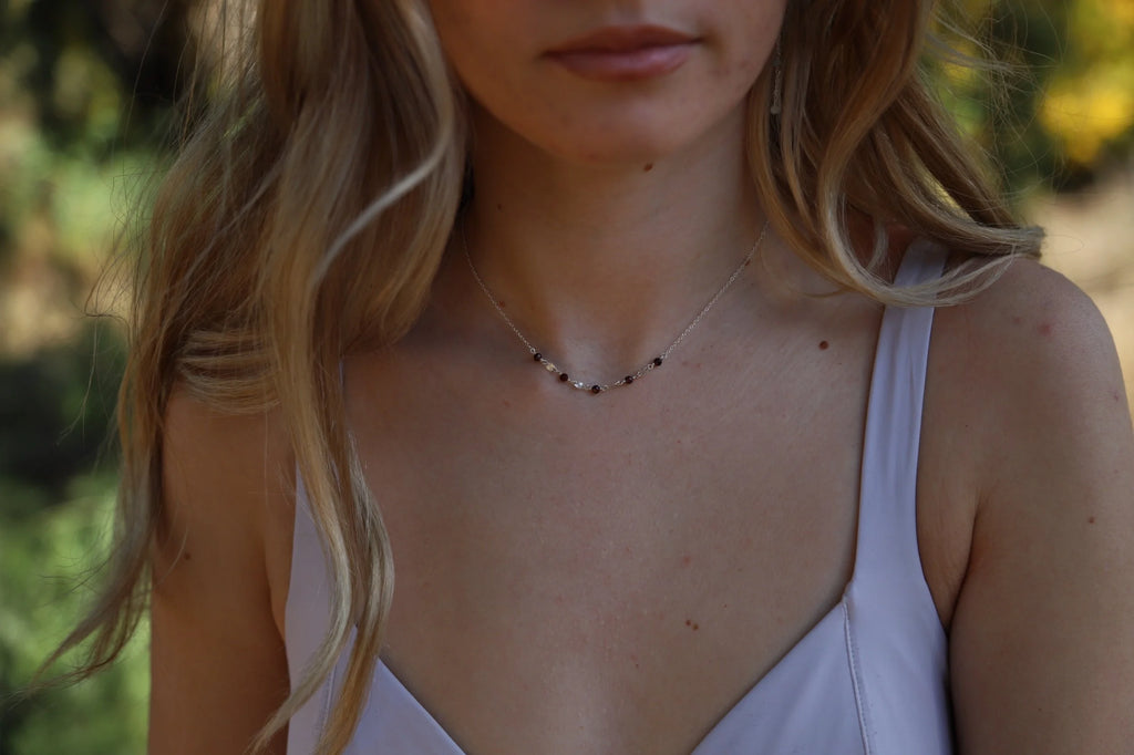Starburst Birthstone Necklace