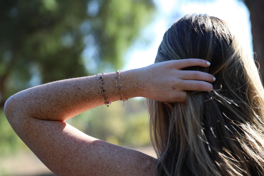 Gem Halo Birthstone Bracelet