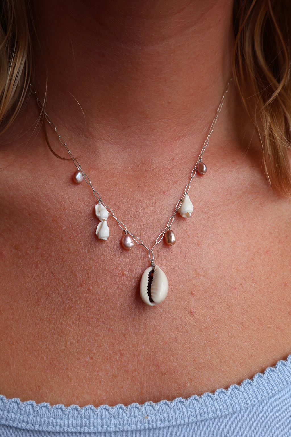 Cowrie Charm Necklace