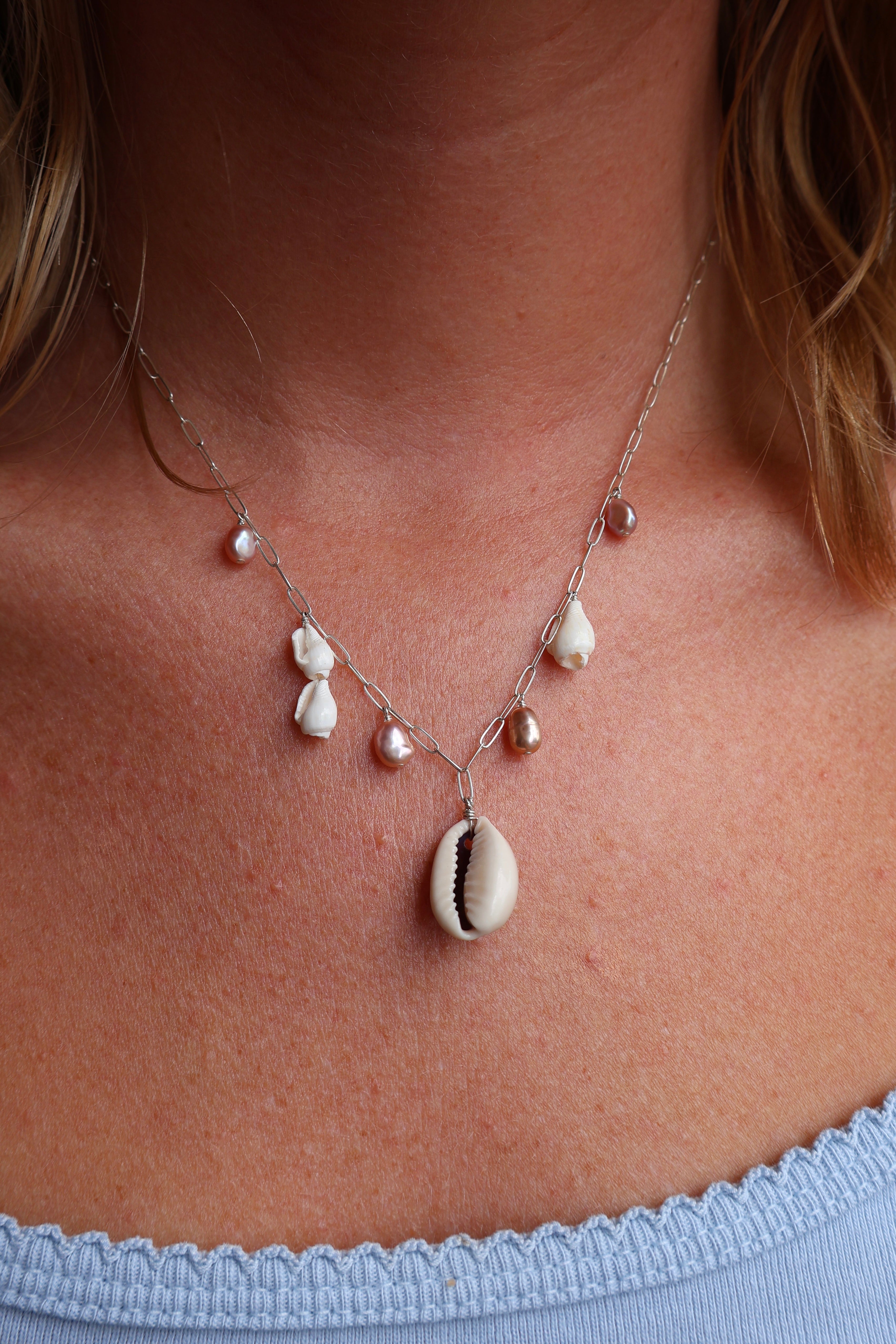 Cowrie Charm Necklace